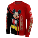 san-francisco-49ers-mickey-mouse-red-black-hoodie-best-selling