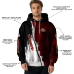 san-francisco-49ers-ripped-pattern-red-black-white-hoodie-best-selling