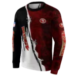 san-francisco-49ers-ripped-pattern-red-black-white-hoodie-best-selling