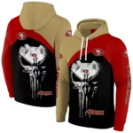 san-francisco-49ers-skull-punisher-gold-black-hoodie-best-selling