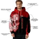 san-francisco-49ers-sugar-skull-red-black-hoodie-best-selling