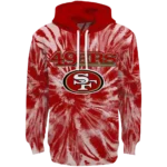 san-francisco-49ers-tie-dye-pattern-red-hoodie-best-selling