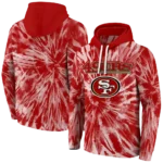 san-francisco-49ers-tie-dye-pattern-red-hoodie-best-selling