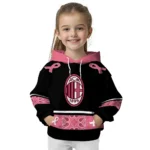 Ac Milan Awareness Ribbon Black Pink Hoodie Best Selling