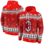 Ac Milan Christmas Trees Red Hoodie Best Selling