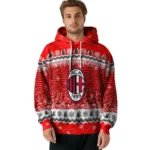 Ac Milan Christmas Trees Red Hoodie Best Selling