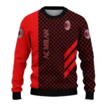 Ac Milan Circles Mesh Red Black Sweater Best Selling