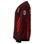 Ac Milan Circles Mesh Red Black Sweater Best Selling