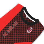 Ac Milan Circles Mesh Red Black Sweater Best Selling