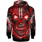 Ac Milan Demonic Skull Red Black Hoodie Best Selling
