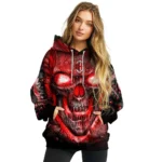Ac Milan Demonic Skull Red Black Hoodie Best Selling