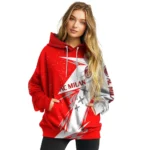 Ac Milan Dynamic Slash Red White Hoodie Best Selling