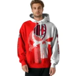 Ac Milan Graphic Punisher Red White Hoodie Best Selling