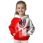 Ac Milan Graphic Punisher Red White Hoodie Best Selling