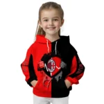 Ac Milan Heartbeat Graphic Red Hoodie Best Selling