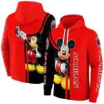 Ac Milan Mickey Mouse Red Black Hoodie Best Selling