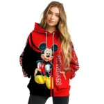 Ac Milan Mickey Mouse Red Black Hoodie Best Selling