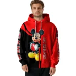 Ac Milan Mickey Mouse Red Black Hoodie Best Selling