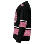 Ac Milan Pink Ribbon Black Pink Sweater Best Selling