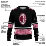 Ac Milan Pink Ribbon Black Pink Sweater Best Selling