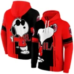 Ac Milan Playful Snoopy Red Hoodie Best Selling