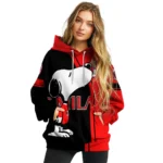 Ac Milan Playful Snoopy Red Hoodie Best Selling