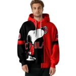 Ac Milan Playful Snoopy Red Hoodie Best Selling