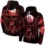 Ac Milan Skull Artwork Red Black Hoodie Best Selling