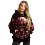 Ac Milan Skull Artwork Red Black Hoodie Best Selling