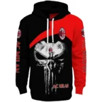 Ac Milan Skull Punisher Black Hoodie Best Selling