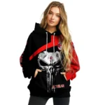 Ac Milan Skull Punisher Black Hoodie Best Selling