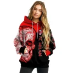Ac Milan Sugar Skull Red Black Hoodie Best Selling