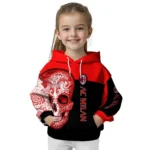 Ac Milan Sugar Skull Red Black Hoodie Best Selling