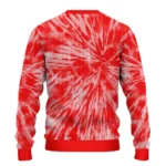 Ac Milan Tie Dye Designs Red Sweater Best Selling