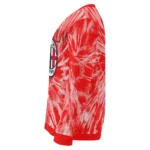 Ac Milan Tie Dye Designs Red Sweater Best Selling