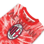 Ac Milan Tie Dye Designs Red Sweater Best Selling