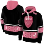 Arsenal Awareness Ribbon Black Pink Hoodie Best Selling