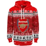 Arsenal Christmas Trees Red Hoodie Best Selling