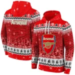 Arsenal Christmas Trees Red Hoodie Best Selling