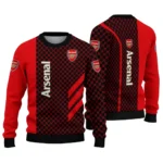 Arsenal Circles Mesh Red Black Sweater Best Selling