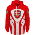 Arsenal Concentric Lines Red Hoodie Best Selling