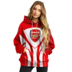 Arsenal Concentric Lines Red Hoodie Best Selling