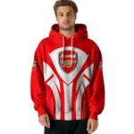 Arsenal Concentric Lines Red Hoodie Best Selling
