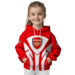 Arsenal Concentric Lines Red Hoodie Best Selling