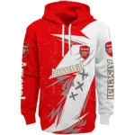 Arsenal Dynamic Slash Red White Hoodie Best Selling