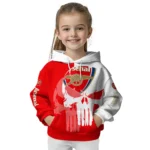 Arsenal Graphic Punisher Red White Hoodie Best Selling