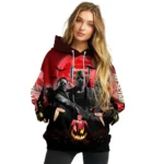 Arsenal Halloween Vibes Red Black Hoodie Best Selling