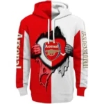 Arsenal Heartbeat Graphic Red Hoodie Best Selling