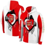Arsenal Heartbeat Graphic Red Hoodie Best Selling