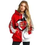 Arsenal Heartbeat Graphic Red Hoodie Best Selling
